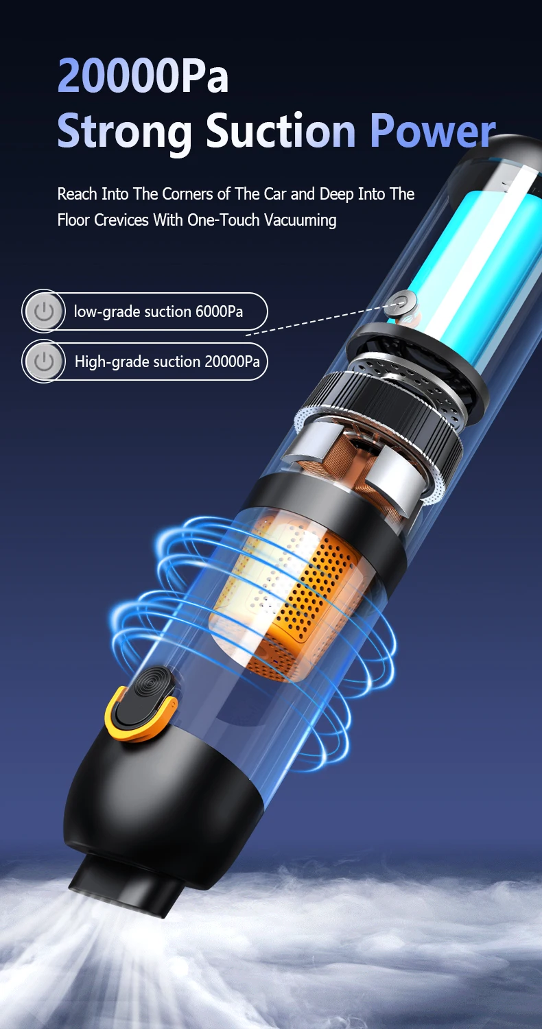 Compact vacuum cleaner is suitable for computer rooms indoor and outdoor areas and cars It has extremely strong suction power detail