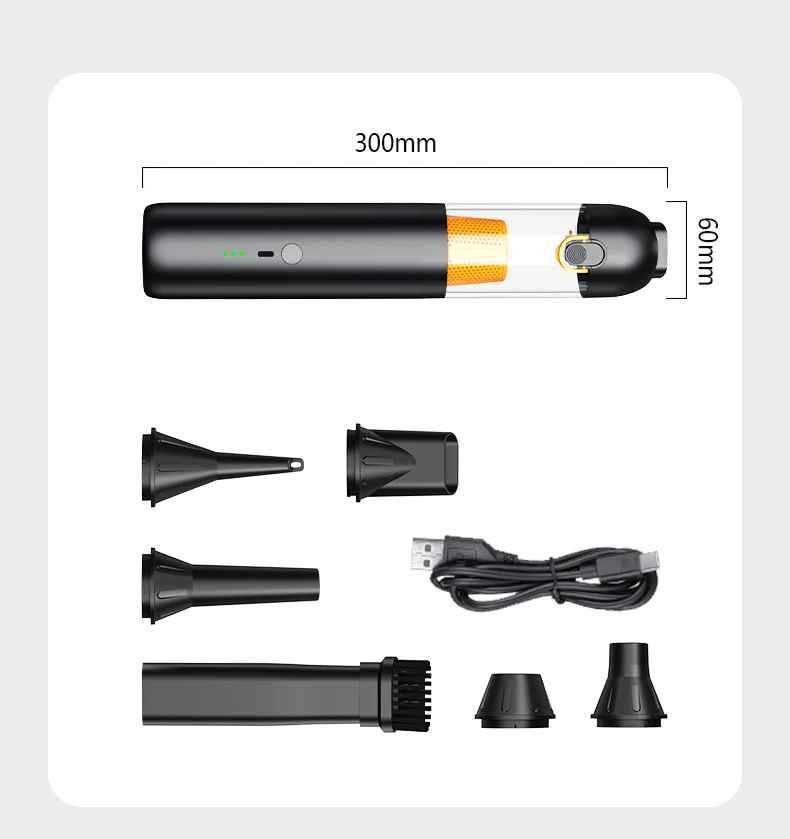 Compact vacuum cleaner is suitable for computer rooms indoor and outdoor areas and cars It has extremely strong suction power detail