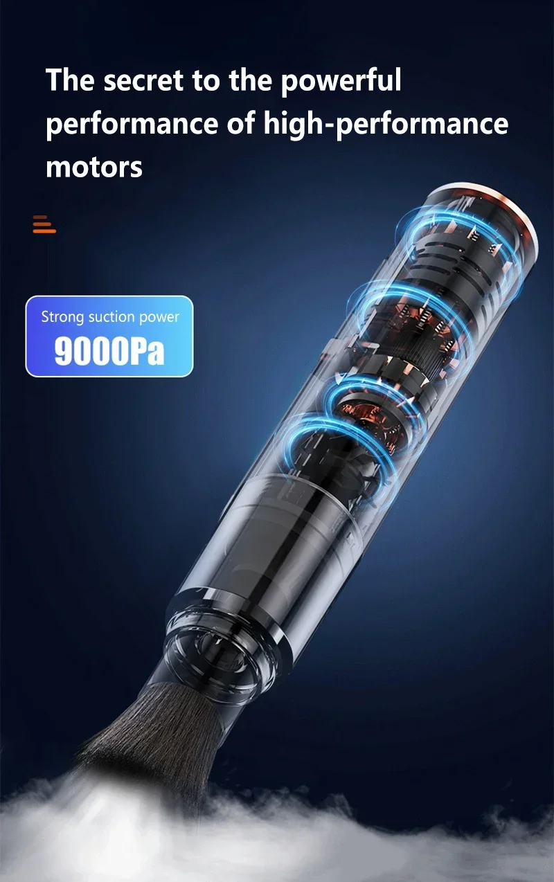 Portable Mini Handheld Vacuum Cleaner 3in1 SuctionBlowWater Absorption Strong Suction for Car Coffee Powder Desktop Cleaning detail