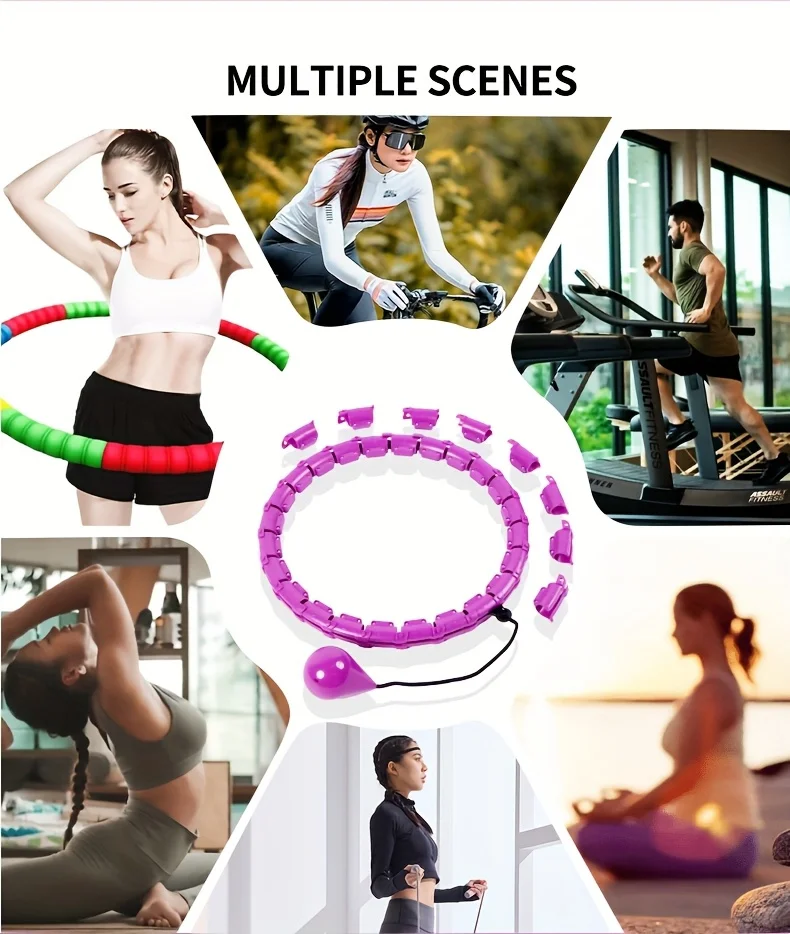 Smart Sport Hoop Weighted Exercise Hoops for Adults Easy Detachable Design With Adjustable WeightFitness Gym Equipment for Home detail