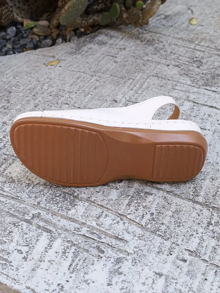Summer Hot Selling Comfortable Thick Bottom Fish Mouth Beach Casual Sandals for Women Fashion New Elegant Slope Heel Sandals detail