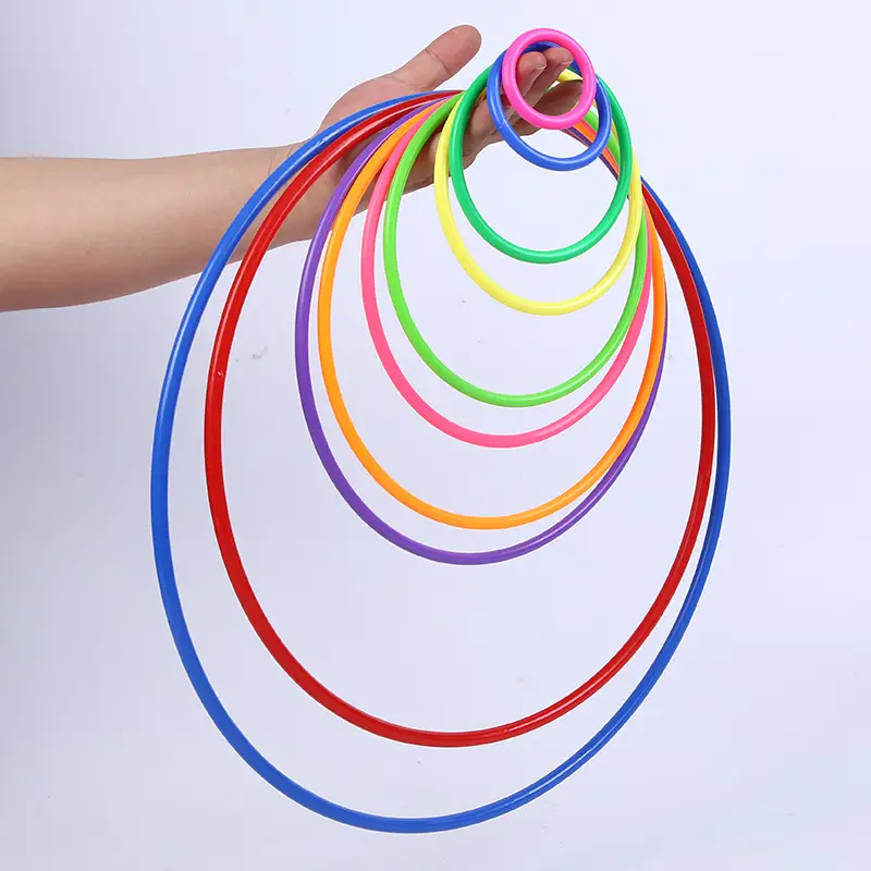 10 Pcs Plastic Toss Rings Throw Carnival Backyard Park Games Kids Intelligence Development Educational Exercise Prop Toy product view