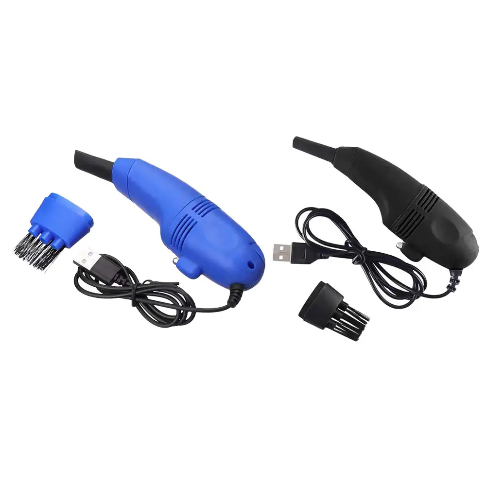 2Pcs USB Powered Mini Vacuum Handheld Computer Cleaner Keyboard Vacuum with 2 Attachments 3 Cleaning Modes Fine Filtration Desk product view