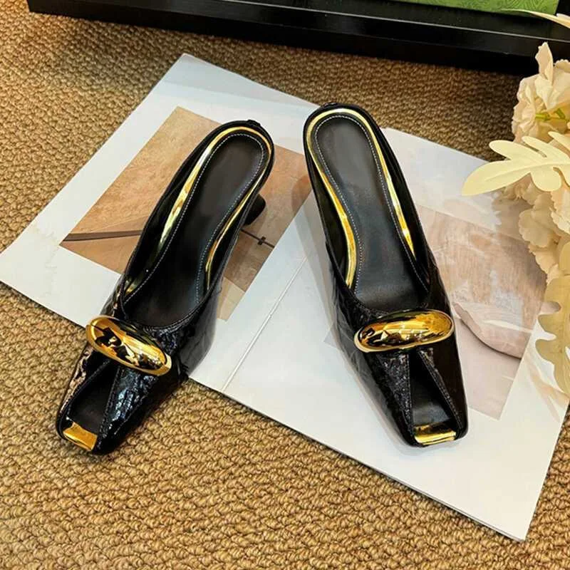 Silver Slope Heel Peep Top Sandals Fashion Open Toe Slippers Banquet Party Woman Shoes 3542 Urban Beauty Sandals detail
