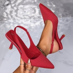 Zapatos De Mujer Lady Office Heels Sandals Sandals with Pointed Toe PU Upper and Sexy Style for Women product view