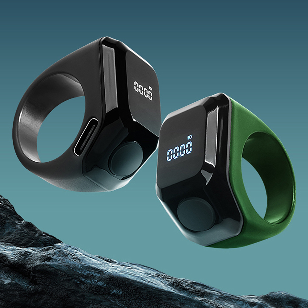 Smart APP Tally Counters Portable Digital Ring Counter Bluetooth Counting Muslims Zikr Ring Prayer Time Vibration Reminder detail