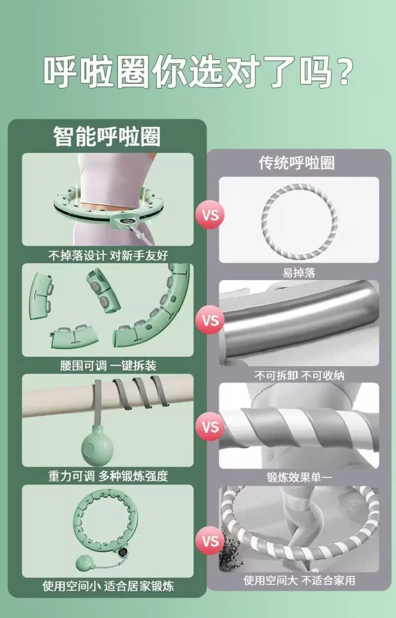 Hula hoop throwing ball female weight loss abdominal aggravation does not hurt waist beginner removable postpartum gravity ball detail