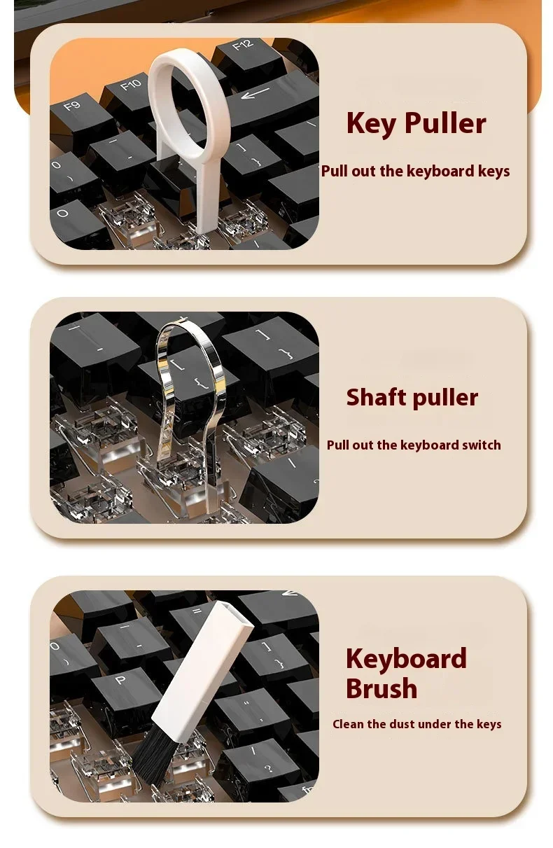 20 in 1 Computer Cleaning Kit Keyboard Screen Cleaner Portable Vacuum for Phone Camera Headphone with Detergent detail