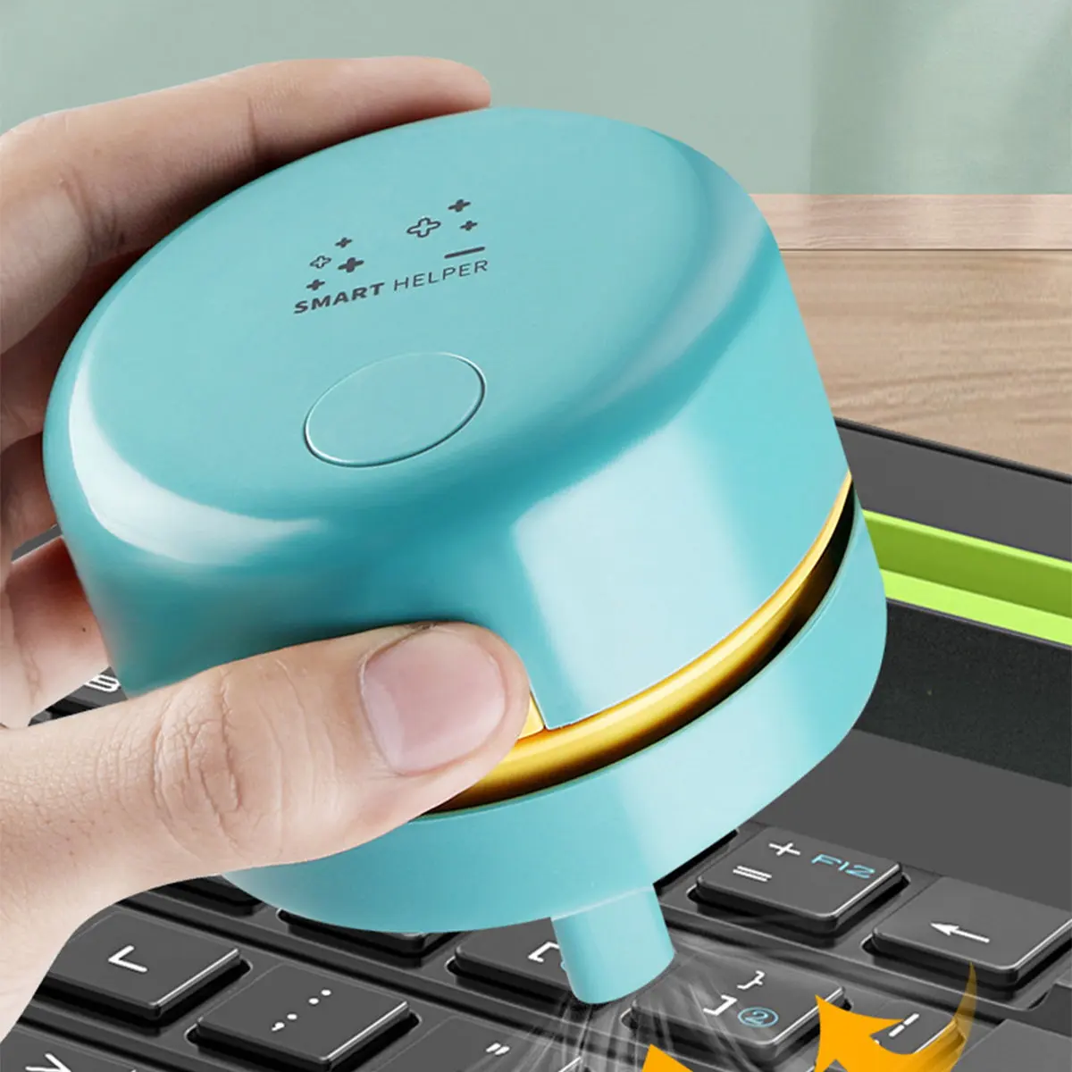 Mini Desktop Dust Cleaner Portable Desk Cleaner for Keyboard Paper Scraps Eraser Slag Bread Debris Wireless Electric Vacuum detail