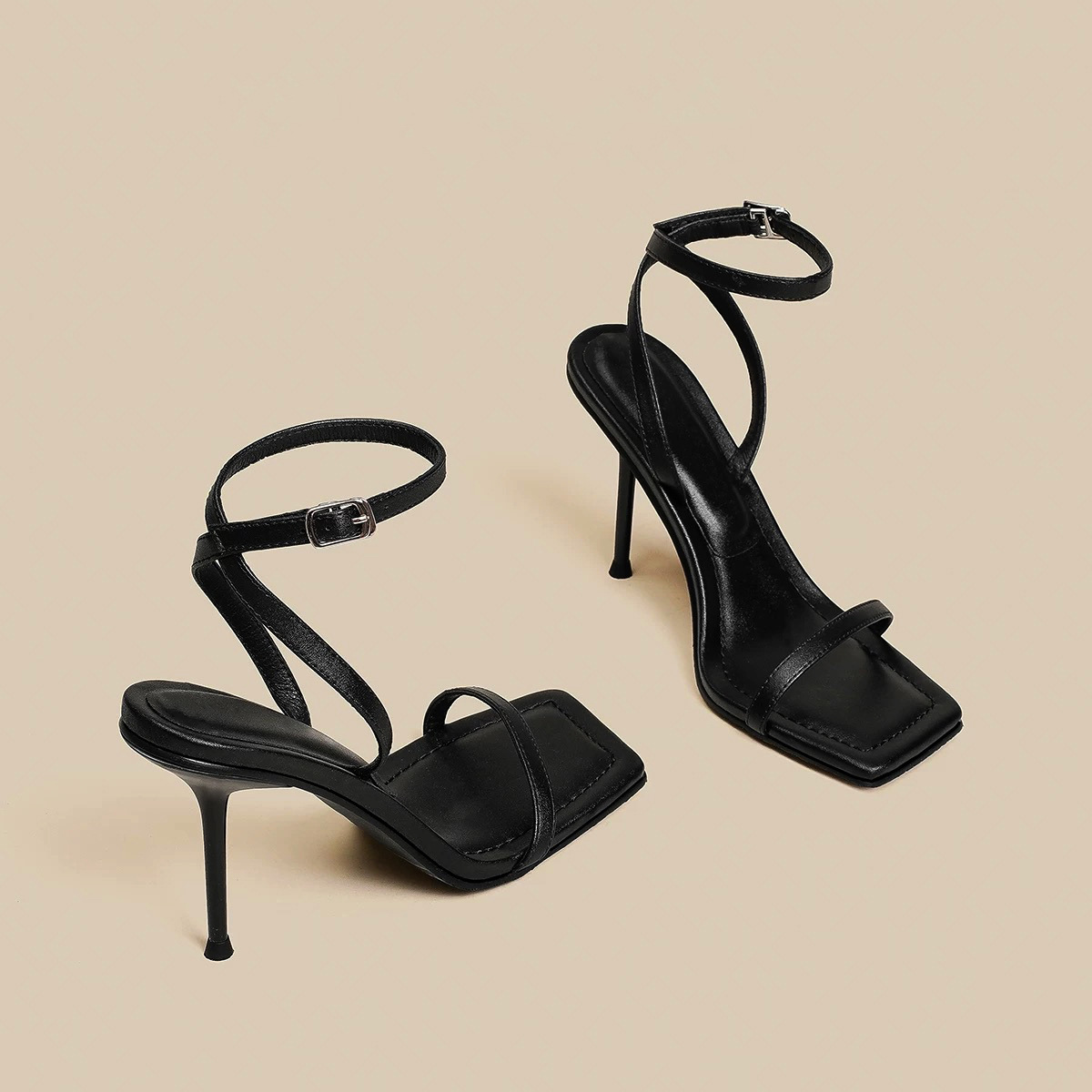 2026 Summer New Elegant Celebrity-Like Design Chic Stiletto Open Toe Strap Sandals Women High Heels for Women and Ladies