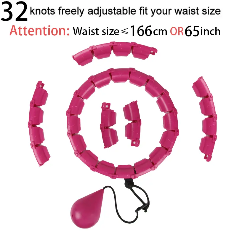 32202428 Adjustable Sport Hoops Thin Waist Exercise Detachable Massage Hoops Fitness Equipment Gym Home Training Weight Loss product view