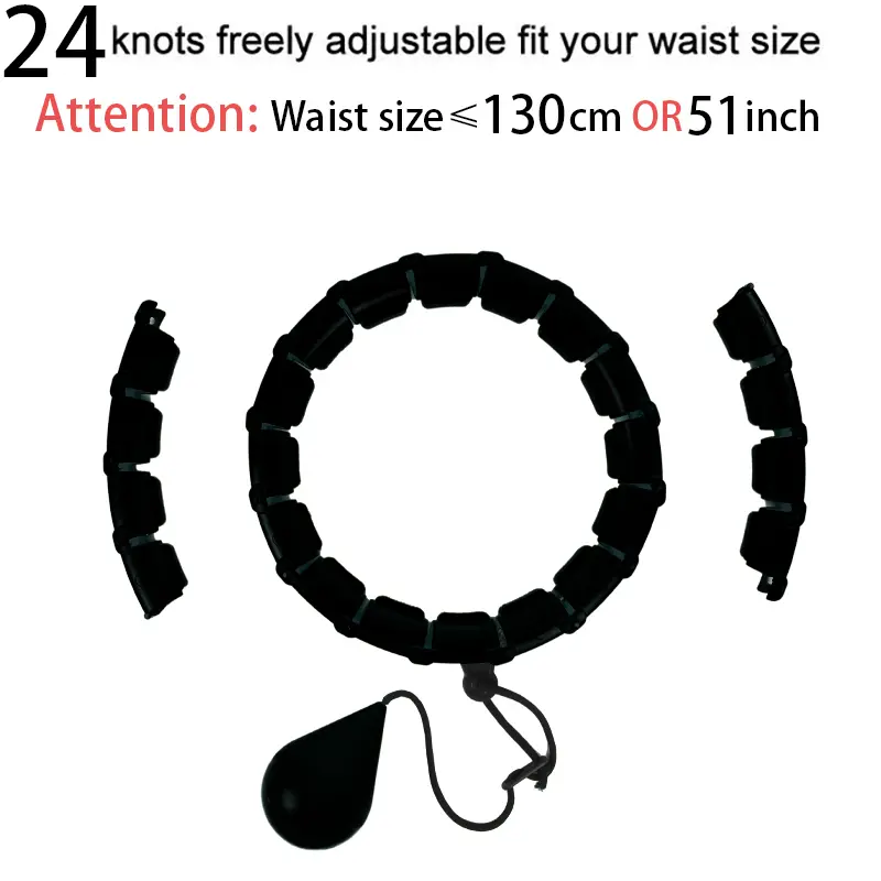 32202428 Adjustable Sport Hoops Thin Waist Exercise Detachable Massage Hoops Fitness Equipment Gym Home Training Weight Loss product view