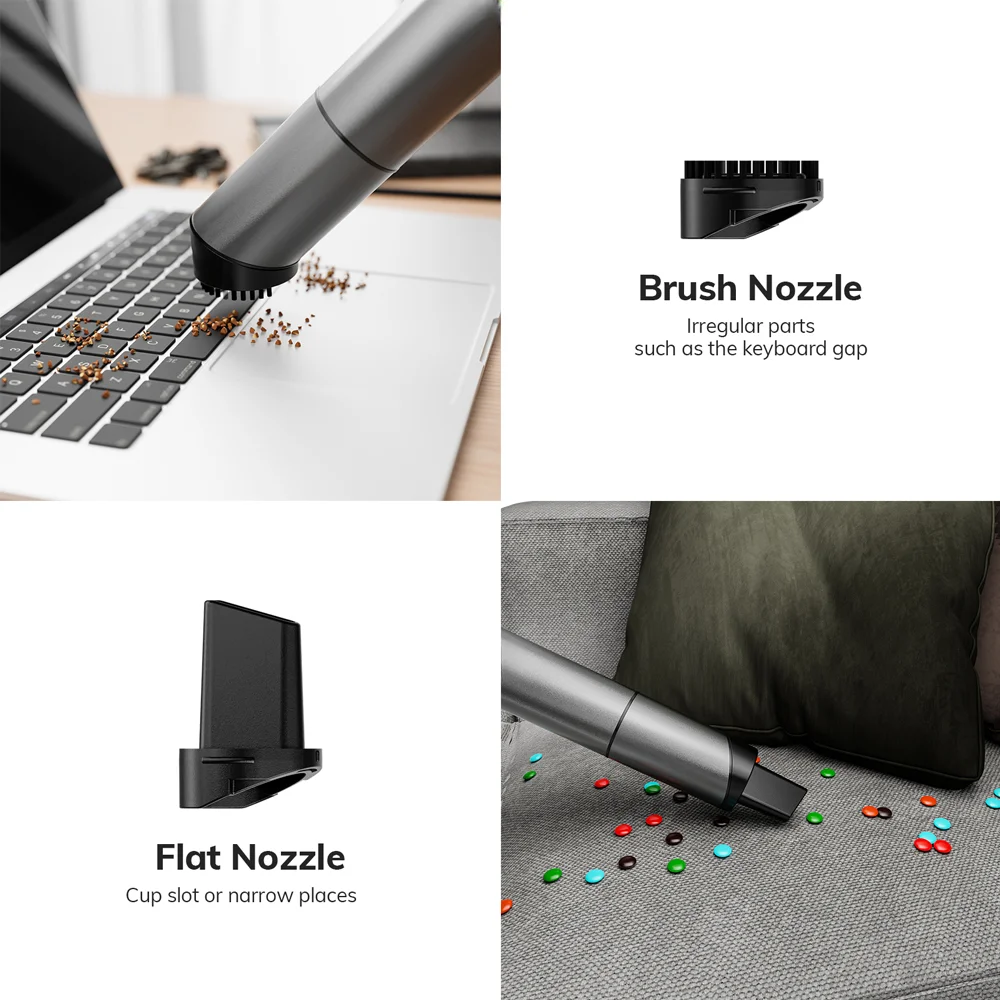 Cordless Laptop Vacuum Cleaner Portable USB Rechargeable Car Vacuum Mini Cool ModelXAluminum Alloy detail