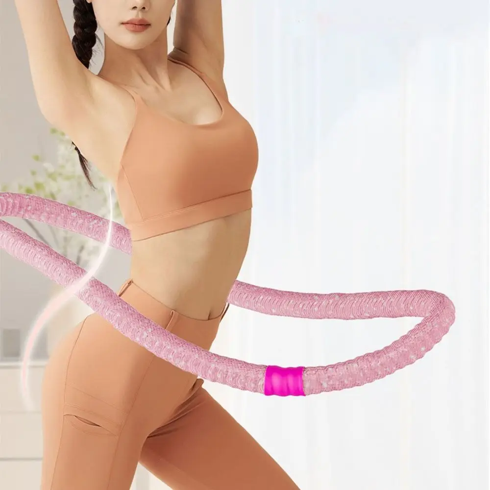 Soft Spring Fitness Circle Internal Spring Low Noise Weighted Fitness Hoop Foldable Thin Belly Abdominal Exercise Ring detail