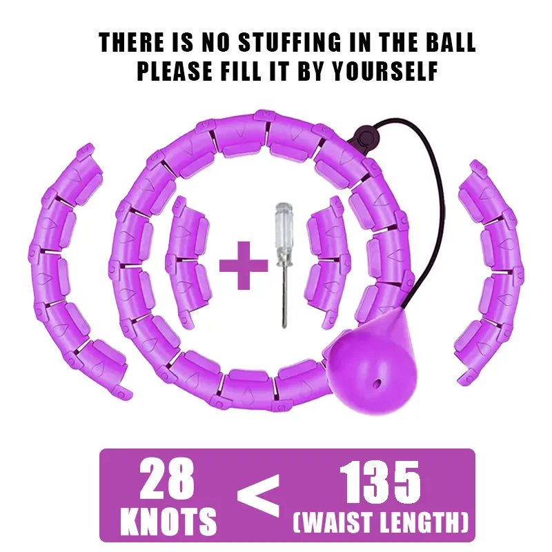 Smart Sport Hoop Weighted Exercise Hoops for Adults Easy Detachable Design With Adjustable WeightFitness Gym Equipment for Home product view