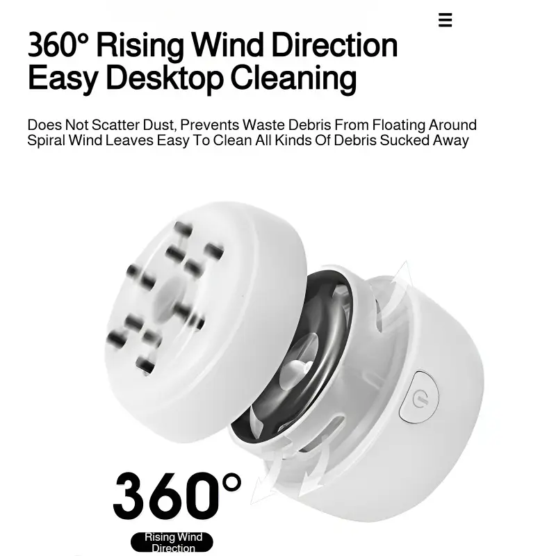 Desktop Cleaning Vacuum Cleaner Home Mini Portable Keyboard Silent Cleaner for Office Sofa Floor Study Desk Pencil Shavings product view