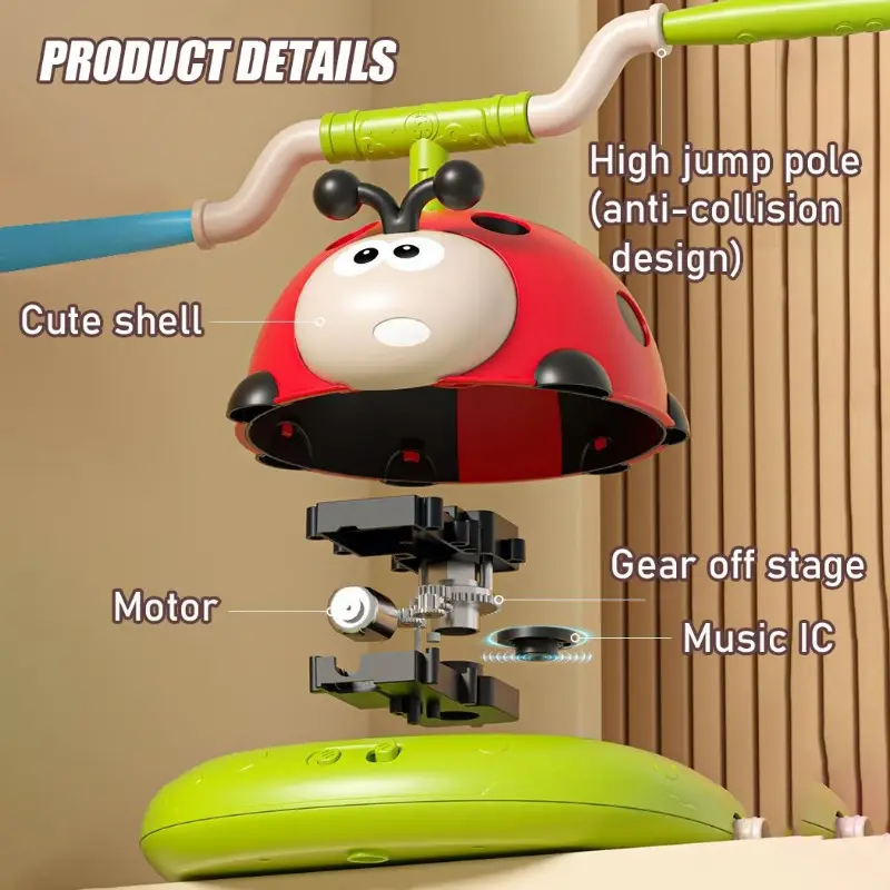 3 In 1 Musical Jump Outdoor Toys for Toddlers Shoot Launcher Toss Ring Game With Remote Control For Kids Indoor Sports Set Gift product view