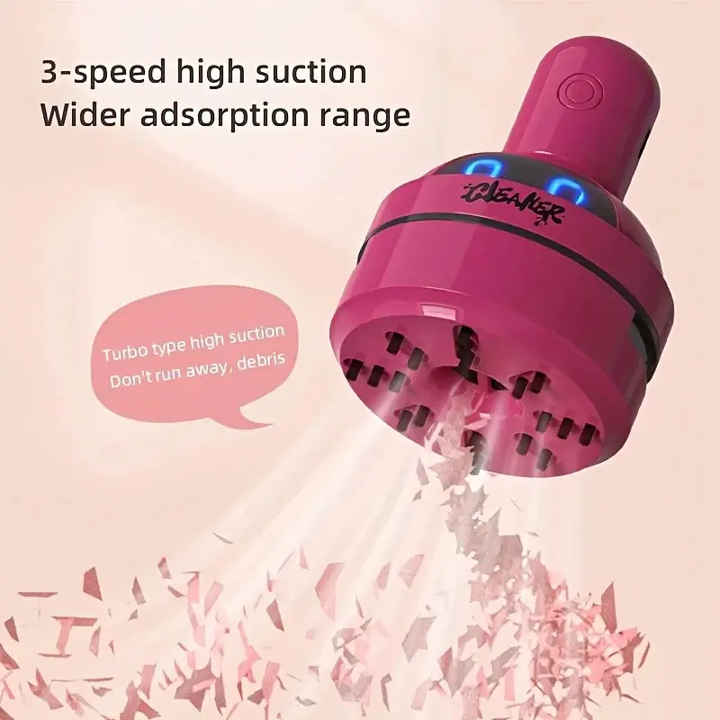 Mini Desktop Vacuum Cleaner Portable Usb Rechargeable 3speed Handheld Computer Dust Collector For Home Office Keyboards Cleaning product view