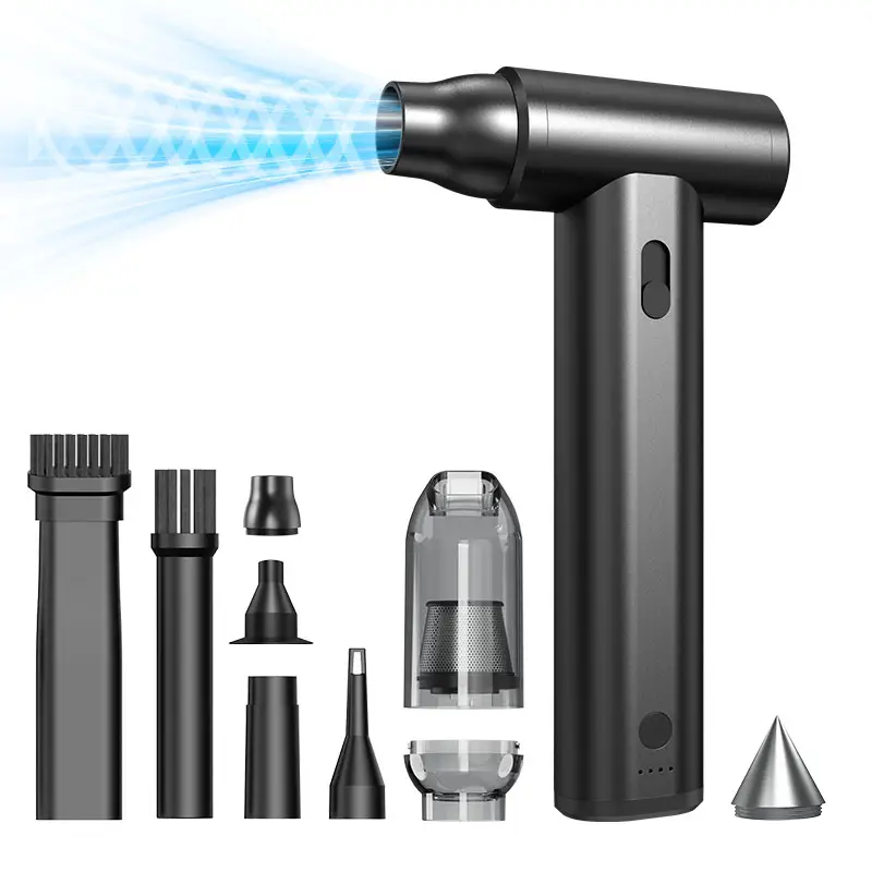 Compressed air dust collector, vacuum cleaner, large-capacity battery, cleaning computer keyboards, sofas, and car dust.