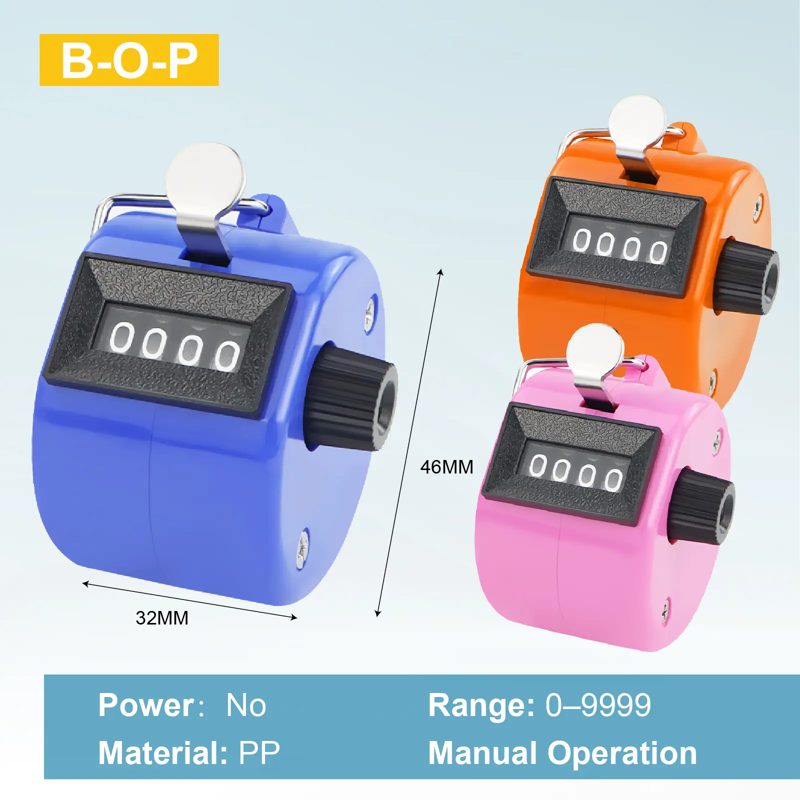 4 Digit Handheld Mechanical Tally Counter Clicker for Events Crowd Counting Warehouse Attendance 09999 No Battery product view