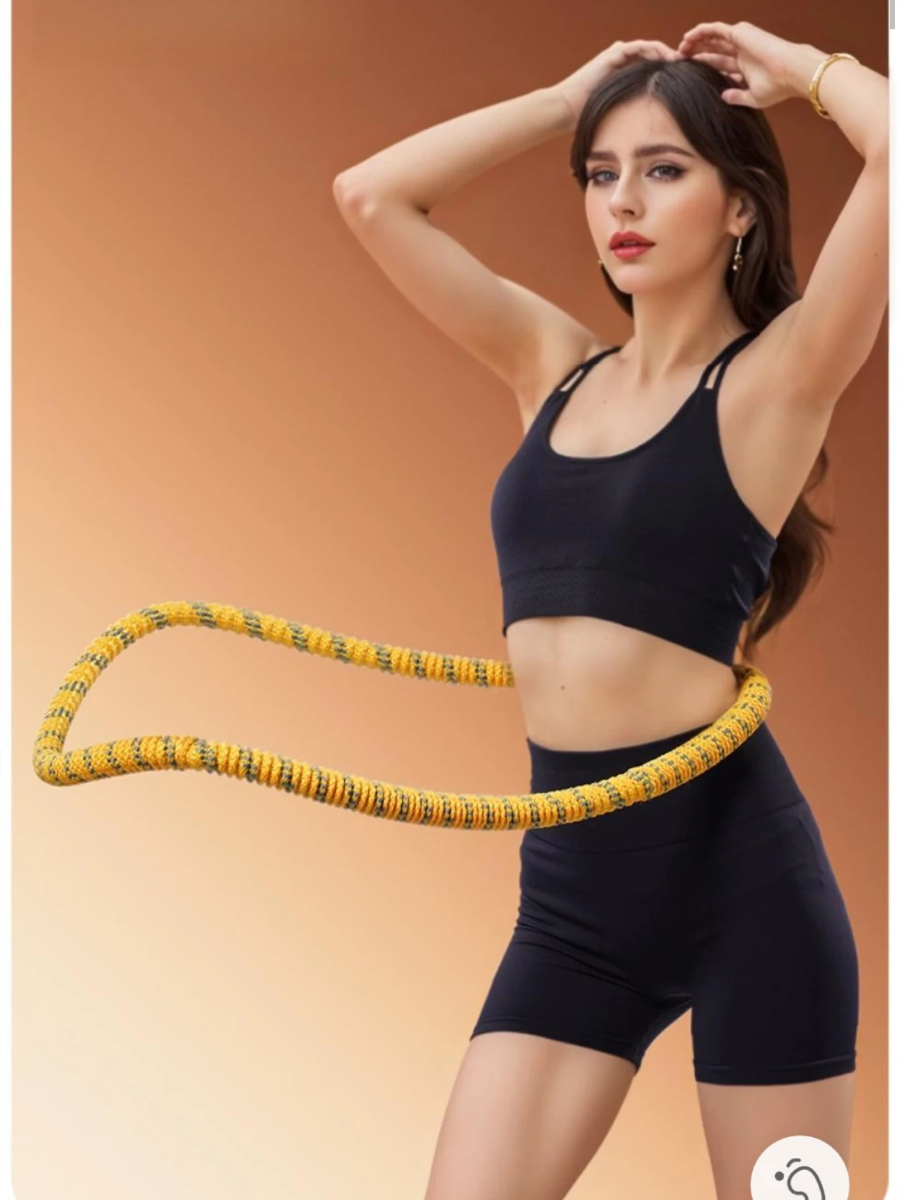 1pc Hula Hoop Fitness Soft Hula Hoop Not Hurt Body Weight Loss Thin Belly Slim Circle Waist Training Equipment Women Household detail