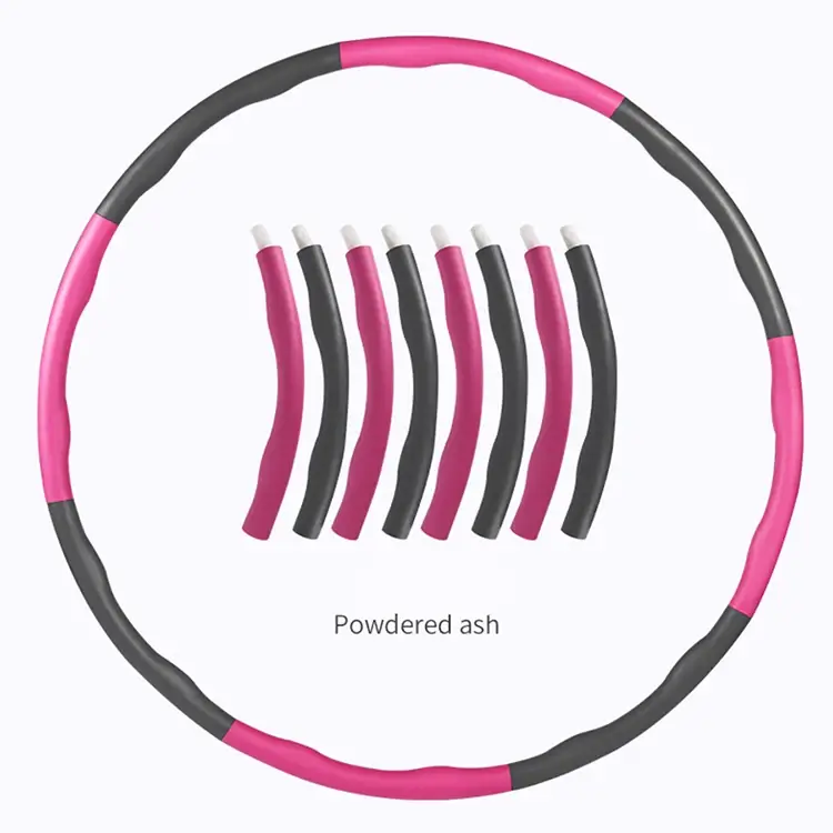 Health Weighted Flexible Fat Burning Gym Fitness Exercise Yoga Ecofriendly Adjustable Soft Colorful Hula Circle Hoops product view