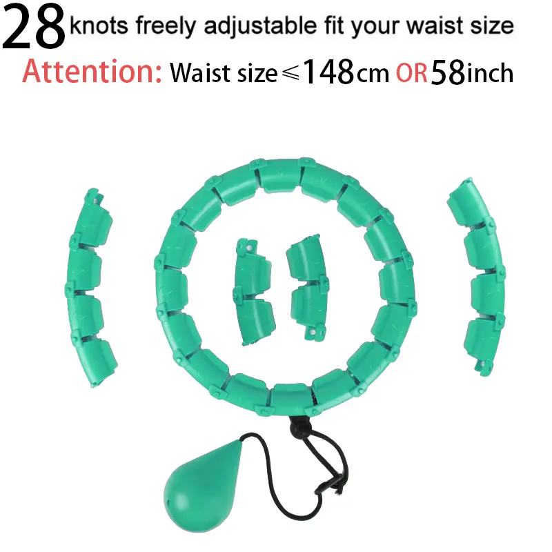 32202428 Adjustable Sport Hoops Thin Waist Exercise Detachable Massage Hoops Fitness Equipment Gym Home Training Weight Loss product view