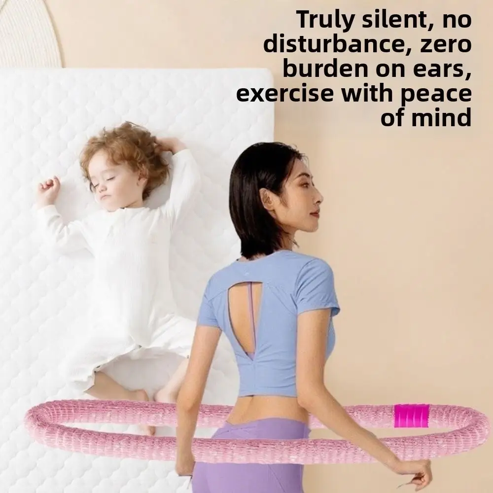Soft Spring Fitness Circle Internal Spring Low Noise Weighted Fitness Hoop Foldable Thin Belly Abdominal Exercise Ring product view