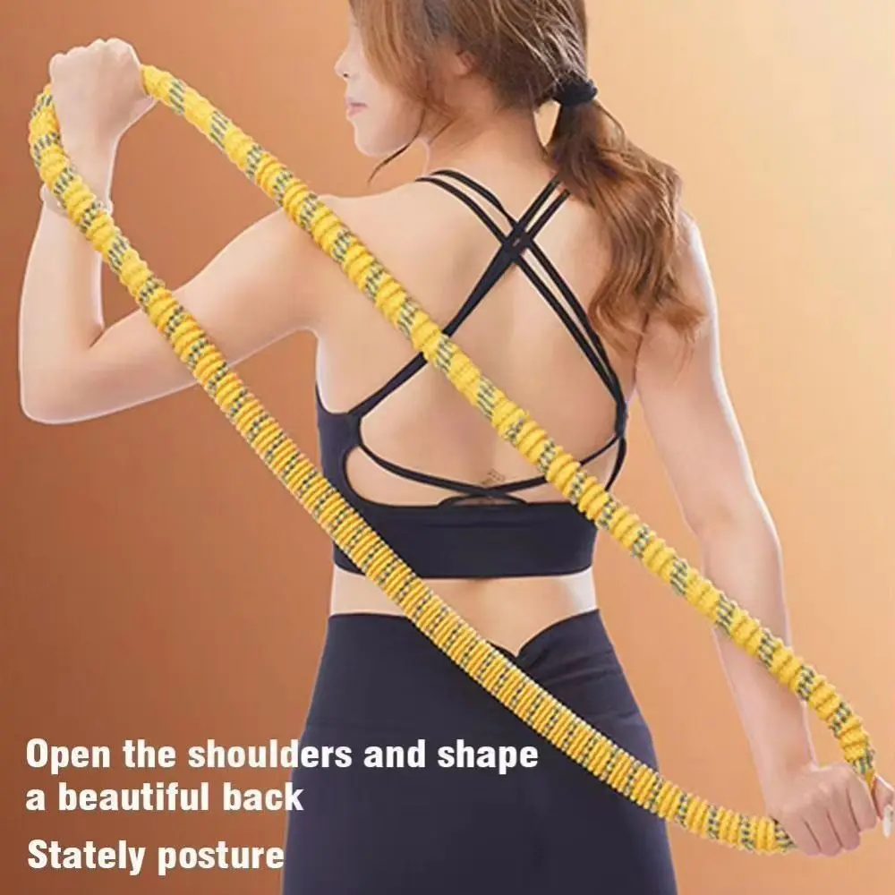 Portable Fat Burning Sports Hoop Foldable Soft Spring Spring Tube Yoga Circle Adjustable Durable Fitness Circle Aerobic Exercise detail