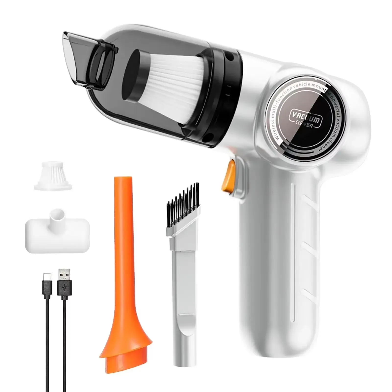 New Design Car Vacuum Cleaner 10000PA Strong Suction Wireless Portable Vacuum Cleaner For Car Home Desktop Keyboard Cleaning detail