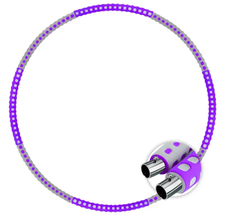 Good Quality Custom Hoop Weight Loss Adjustable Exercise Hula Ring Hoop Fitness Weighted Hula Ring Hoops for Adults product view