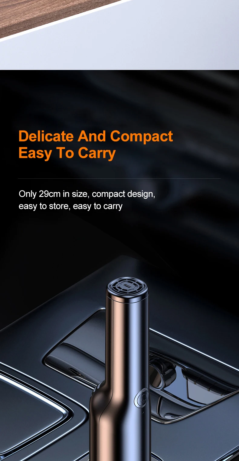 New Design Car Vacuum Cleaner 10000PA Strong Suction Wireless Portable Vacuum Cleaner For Car Home Desktop Keyboard Cleaning detail