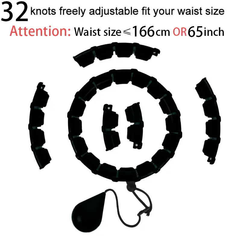 32202428 Adjustable Sport Hoops Thin Waist Exercise Detachable Massage Hoops Fitness Equipment Gym Home Training Weight Loss product view