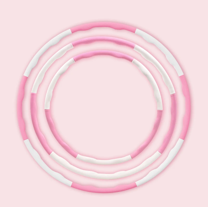 Adjustable Detachable Fitness Hula Ring Circle Weighted Exercise Hoops for Adult and Kids detail