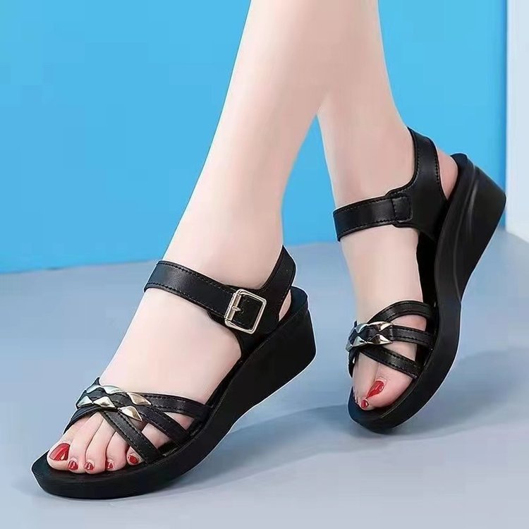 Womens Wedge Sandals Paired with Model Antislip Beach Sandals Highly Popular Among Women in and detail