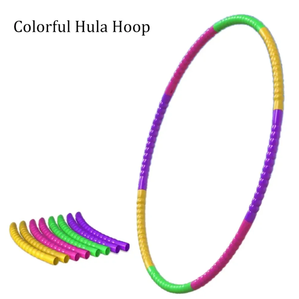 Hula Hoop Sport Removable Colorful Kids Hula Hoop Equipment Portable Plastic Fitness Sports Equipment Best Gift for Kids detail