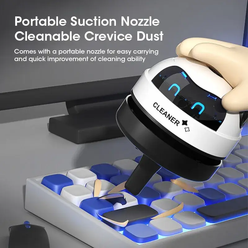 Mini Vacuum Cleaner Portable Desk Table Dust Vacuum USB Handheld Table Sweeper Hair Pencil Crumbs Cleaning Tool Vacuum Cleaner product view
