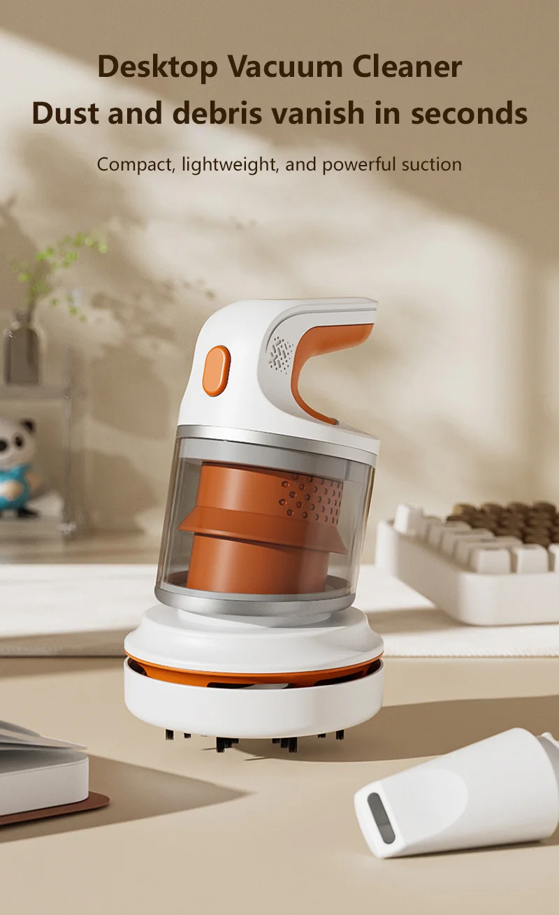 Mini Desktop Multifunctional Vacuum Cleaner Usb Charging Office Study Home Portable Cleaner detail