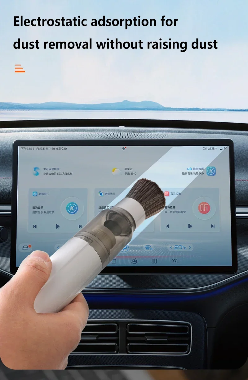 Portable Mini Handheld Vacuum Cleaner 3in1 SuctionBlowWater Absorption Strong Suction for Car Coffee Powder Desktop Cleaning detail