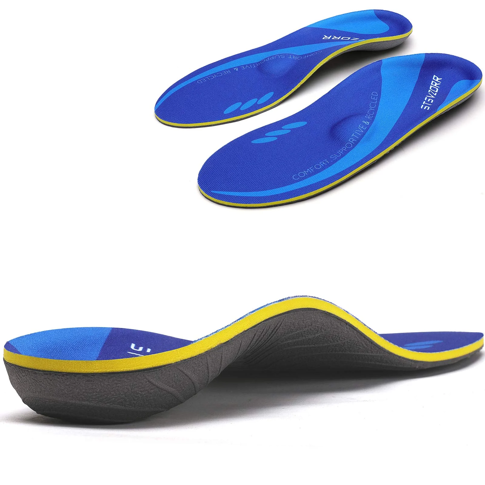 Arch Support Orthopedic Insoles Sneaker Plantar Fasciitis Orthotic Shoes Inserts Flat Feet Heel Pain Athletic Cushion Pad detail