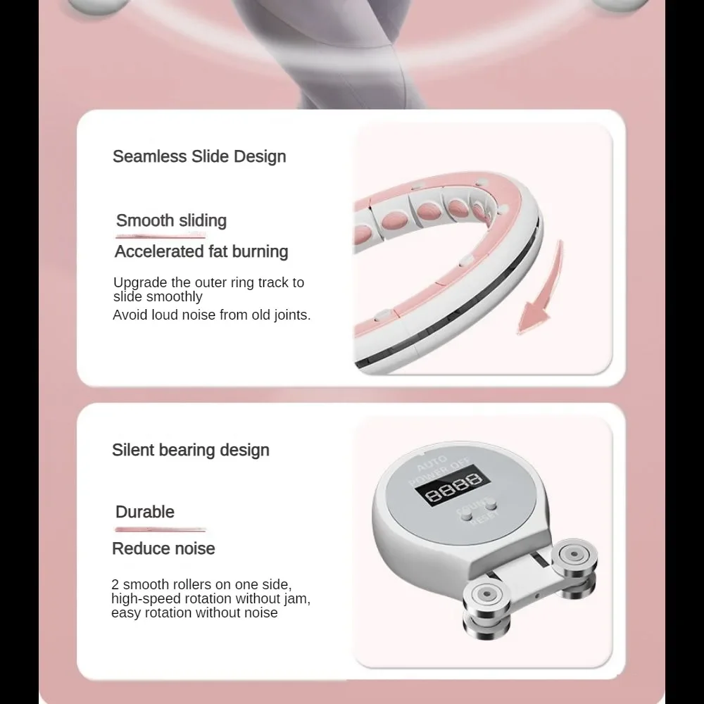 Intelligent Hoola Hoop Equipment Fitness Slim Tummy Concealment Exercise Equipment Weight Loss Fat Burning Exercise Sport Hoops detail
