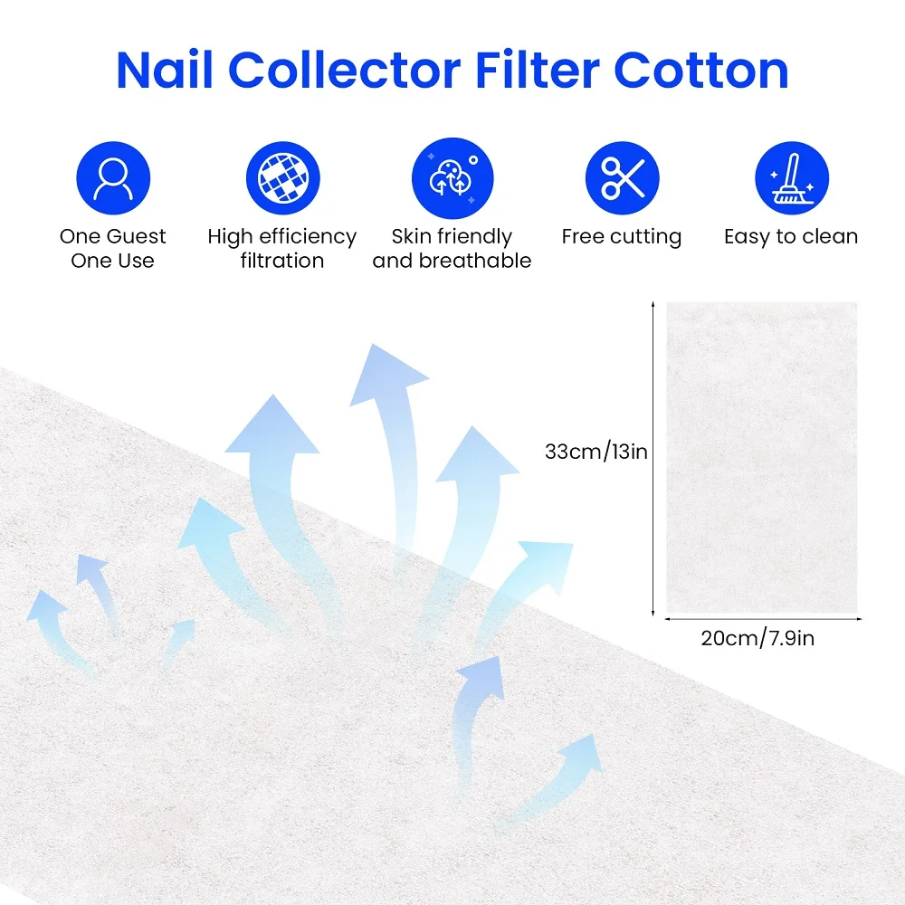 25002800300033003500rpm Speed Adjustable Brushless Nail Dust Extractor Powerful Twin Turbo Vacuum Nail Dust Collector detail