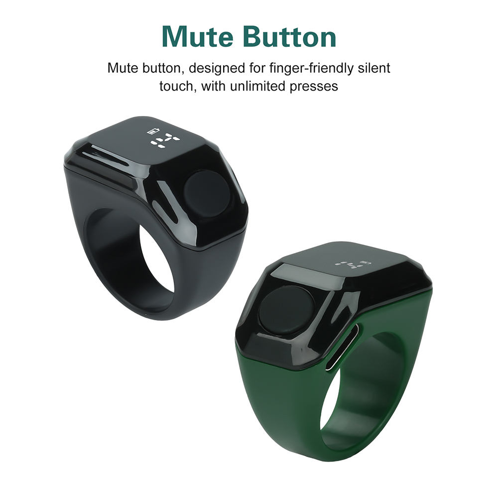 Smart APP Tally Counters Portable Digital Ring Counter Bluetooth Counting Muslims Zikr Ring Prayer Time Vibration Reminder detail