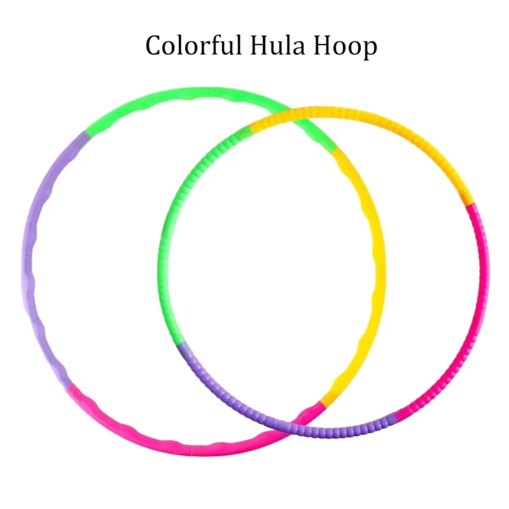 Hula Hoop Sport Removable Colorful Kids Hula Hoop Equipment Portable Plastic Fitness Sports Equipment Best Gift for Kids detail