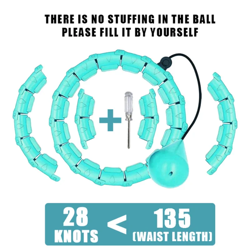 Smart Sport Hoop Weighted Exercise Hoops for Adults Easy Detachable Design With Adjustable WeightFitness Gym Equipment for Home product view