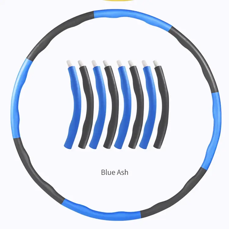 Health Weighted Flexible Fat Burning Gym Fitness Exercise Yoga Ecofriendly Adjustable Soft Colorful Hula Circle Hoops product view
