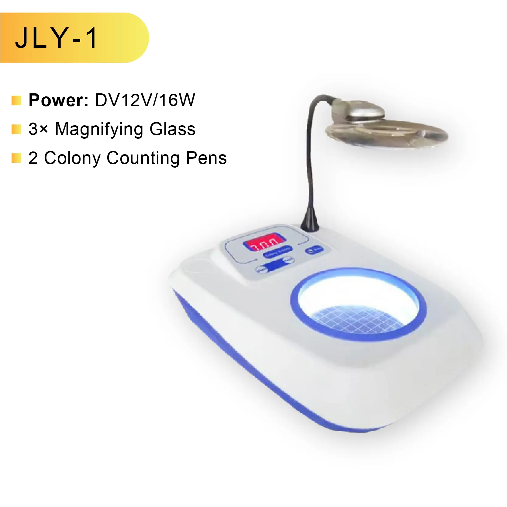 XK97A Digital Colony Counter LED Display Semi Automatic Bacterial Petri Dish CFU Counting Instrument for Lab Use product view