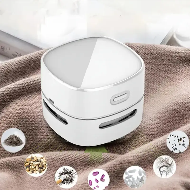 Handheld Mini Desktop Vacuum Desktop Cleaner Cleaning Energy Saving 360 Degree Rotation For Keyboard Home Office School product view