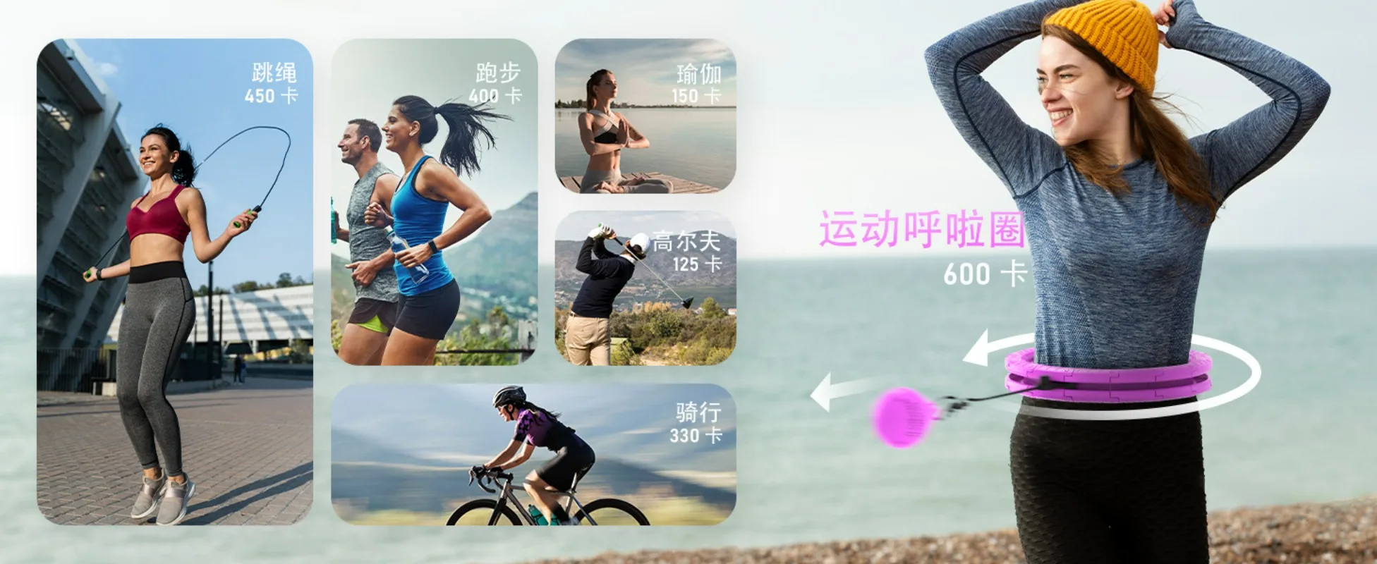 Womens Smart Weighted Hula HoopFitness Massage Detachable Adjustable AntiDrop Design Home Workout Slimming Exercise Tool detail