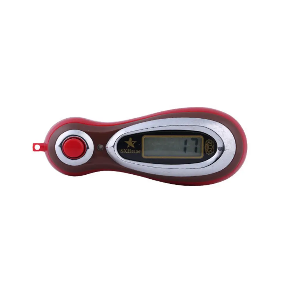 LCD Display Electronic Digital Tally Counter MP3 Manual Counter with Lanyard Electronic Finger Counter with Battery Random Color product view